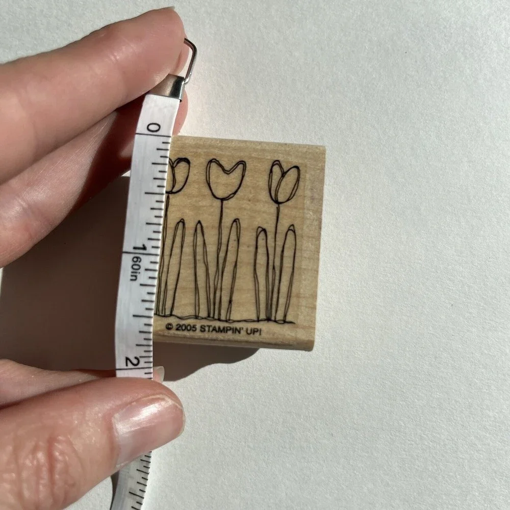 Stampin’ Up! Pocket Full of Posies (2005) Flowers & 2 So Very Wood Mount Stamps